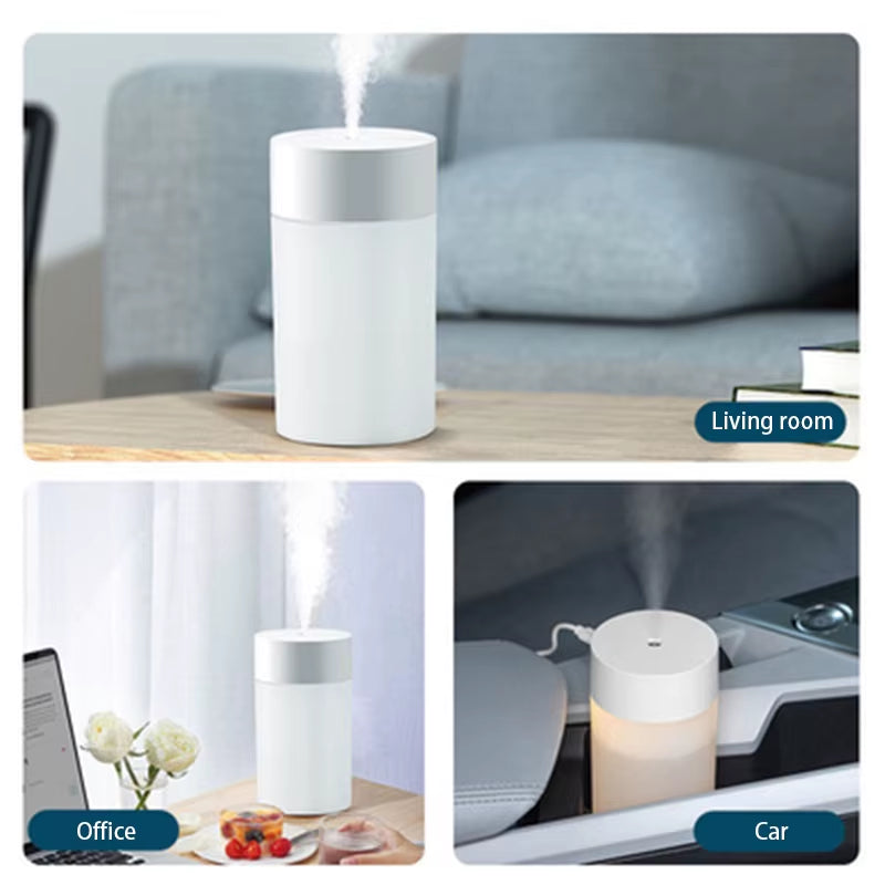260ML Mini Humidifier USB Ultrasonic Air Humidifier LED Lamp Essential Oil Diffuser Car Purifier Aroma Anion Mist Maker Portable