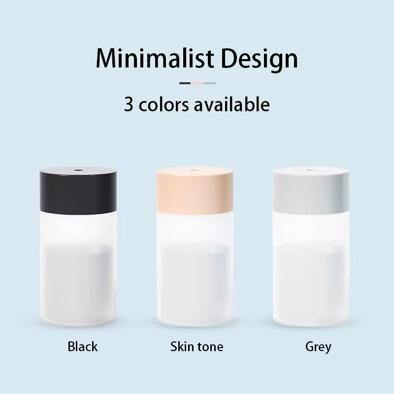 260ML Mini Humidifier USB Ultrasonic Air Humidifier LED Lamp Essential Oil Diffuser Car Purifier Aroma Anion Mist Maker Portable