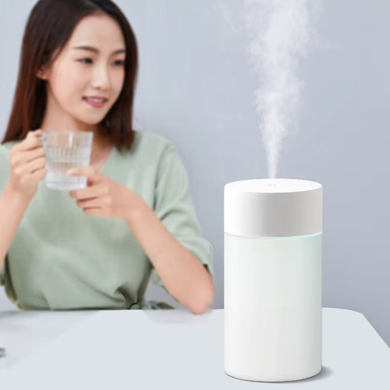260ML Mini Humidifier USB Ultrasonic Air Humidifier LED Lamp Essential Oil Diffuser Car Purifier Aroma Anion Mist Maker Portable